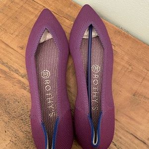 ROTHY’S size 7.5 Women’s Flats Point in Violet